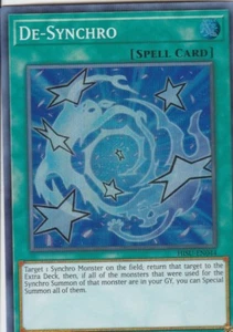 YUGIOH HOLO CARD DE-SYNCHRO HISU-EN044 1ST EDITION - Picture 1 of 1