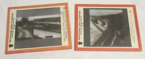 Two KEYSTONE Glass Magic Lantern Slides -- Highways of Today and 40 Years Ago - Picture 1 of 3