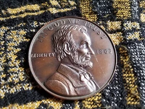 Abraham Lincoln Gettysburg Address Commemorative Medallion - Picture 1 of 2