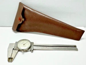 Summit Slide Messschieber 7" Edelstahl .001 Vintage Werkzeug Ledertasche Japan - Bild 1 von 8