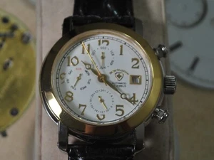 SWISS TRADITION zweifarbige S.S. 21J Automatik Herren Triple Date Day Monat Uhr - Bild 1 von 12