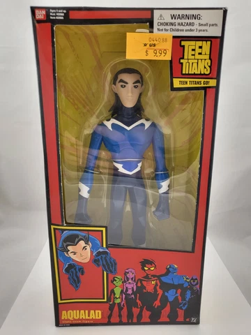 2005 Bandai Teen Titans Aqualad 10" Inch Action Figure DC Cover