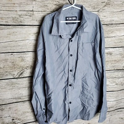 Camisa para niño Zoo York manga larga con botones talla grande 14/16 Foto 1 de 4