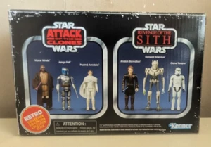 STAR WARS RETRO COLLECTION – Star Wars Episodes II and III (NEW) - Picture 1 of 4
