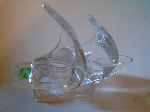 Paperweight Clear Sailboat Kristal Color 24 Pbo  made in Italy 5”x4” - Picture 1 of 5