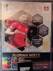 2022-23 Topps Total TTF UEFA Champions 1st /100 Florian Wirtz PR: 10 - Foto 1 di 2