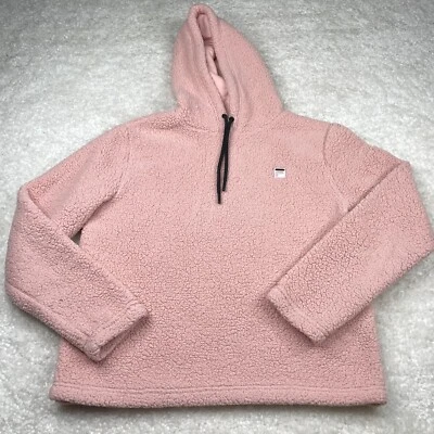 Fila Sport Sudadera con Capucha Mujer Pequeña Rosa Chaqueta Manga Larga Pila Profunda Pullover Foto 1 de 4