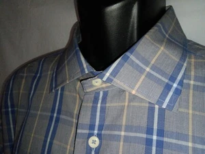 David Donahue XXL plaid long sleeve cotton shirt Men's 2XL - Picture 1 of 8