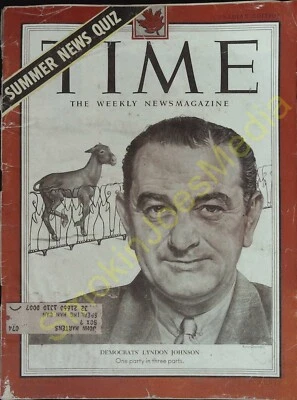 Vintage Time Magazines Canada Edition June 22 1953 Democrat's Lyndon Johnson - Image 1 of 3