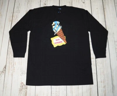 RARO 2006 BOOTLEG A BATHING APE BAPE HELADO BEBÉ MILO MANGA LARGA NEGRO XL Foto 1 de 4