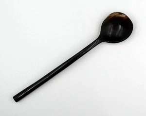 Biologisch Hornlöffel Babylöffel Dessertlöffel aus Zebu Horn Madagaskar 15,5 cm  - Bild 1 von 6