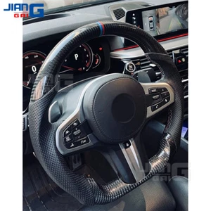 Carbon Fiber Steering Wheel Fit BMW G20 G30 X7 G05 X5 X6 G30 G80 with Heated - Picture 1 of 12