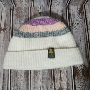 Women's Pistil Knit Fleece-Lined Beanie Hat Cuffed Winter Cap Striped Ships Fast - Picture 1 of 7