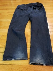 True Religion $299 Uomo Ricky Dk Neutron Rilassato Dritto. Jeans regolati. - Foto 1 di 4