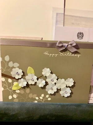 Happy Birthday Card 3D Pretty Dogwood Flowers Designer Card! - Image 1 of 3