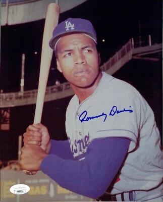 Tommy Davis Los Angeles Dodgers Signed 8x10 Glossy Photo JSA Authenticated - Image 1 of 2
