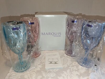 Vasos de bebidas heladas Marquis by Waterford Brookside Pastels de 4 piezas  Foto 1 de 4