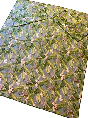 Tommy Bahama Aregada Dock Sky 3 piezas completo/queen edredón 2 fundas de almohada juego tropical Foto 1 de 4