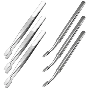 6 Pcs Pince à Tamponner en Acier Inoxydable Hobby Durable Plaqué Philatélie - Photo 1/12