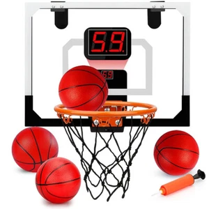 4Bällen Mini Basketballkorb Kinder Basketball Set Indoor-Basketballkorb mit Ball - Bild 1 von 15