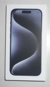 Apple A2848 iPhone 15 Pro 128 Go Bleu Titane - Boîte vide UNIQUEMENT - Photo 1 sur 2