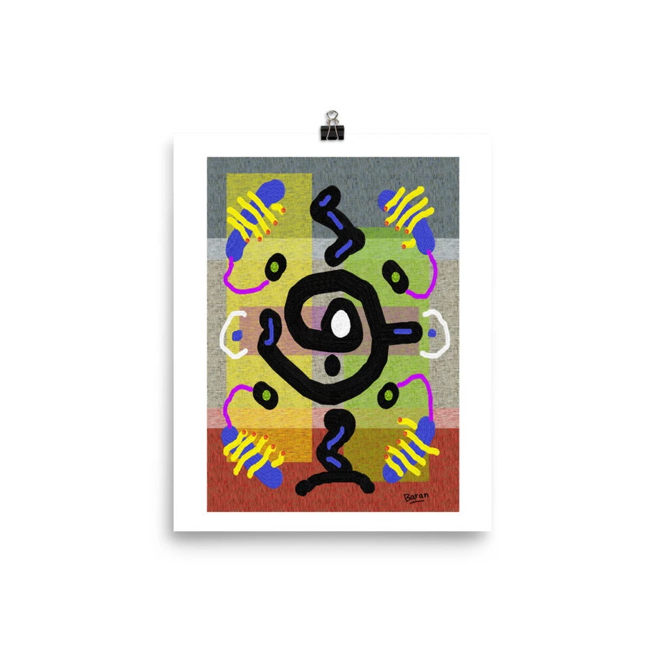 PÓSTER, pintura minimalista, abstracta, arte contemporáneo "Hang Up" de Dan Baran Foto 1 de 1