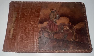 Vintage 1950’s "IBENEZ" Industria Peruana Leather Scrapbook - Unused - HTF/Rare - Picture 1 of 5