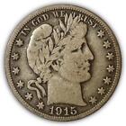 1915-S Barber Half Dollar Choice Fine F+/Vf Coin #6018