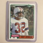 Andy Johnson 1981 Topps #472 New England Patriots Georgia Bulldogs Well Centered