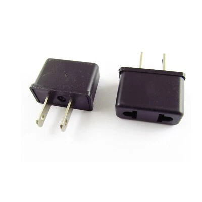 EU Europe EURO To US USA AC Power Wall Plug Travel Charger Adapter Converter - Image 1 of 2