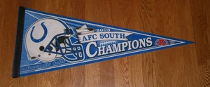 2003 Indianapolis Colts AFC South Division Champs pennant Peyton Manning - Picture 1 of 1