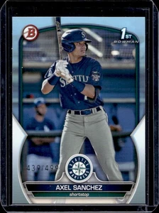 2023 Bowman Axel Sanchez Sky Blue 1st #439/499 Mariners - Picture 1 of 2
