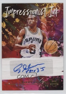 Tinta impresionista Panini Court Kings 2020-21/99 Avery Johnson #II-AVJ automática Foto 1 de 2
