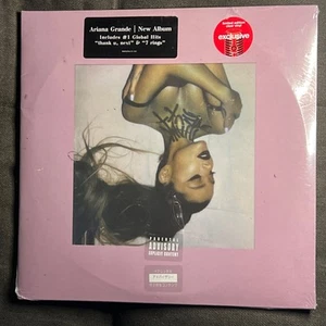 Ariana Grande Thank U Next Exclusive Clear Pink Color Vinyl LP - Picture 1 of 2