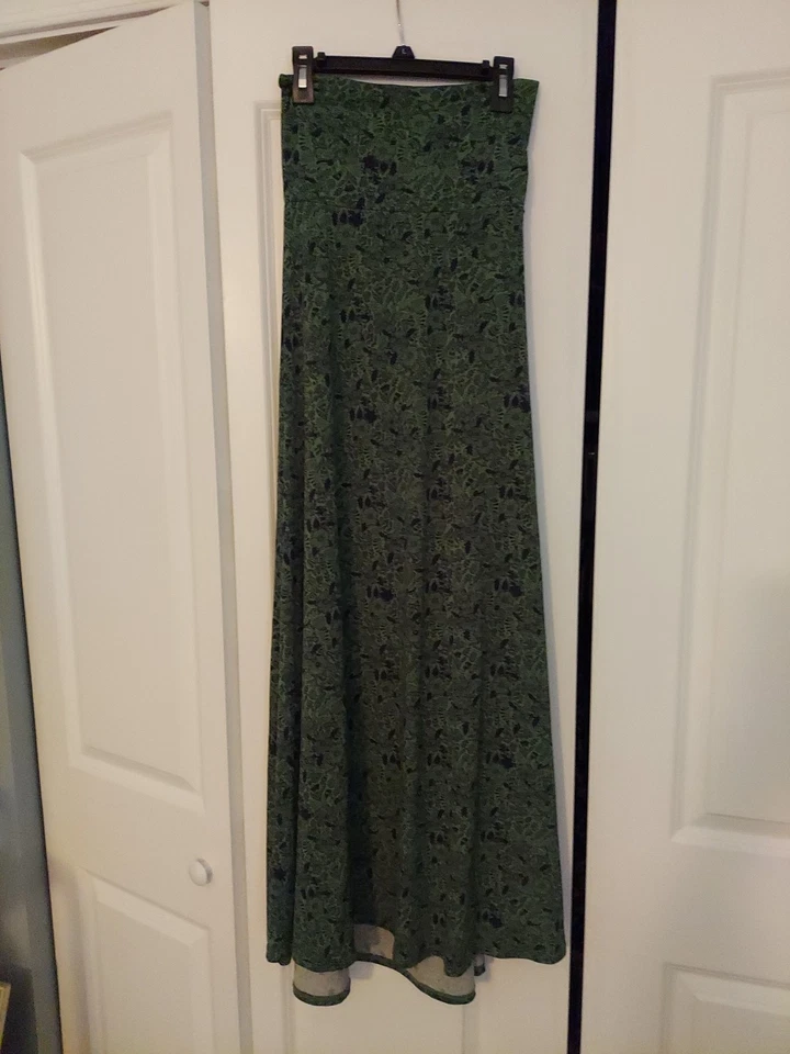 Maxi falda para mujer LuLaRoe mediana azul estampado floral Foto 1 de 1