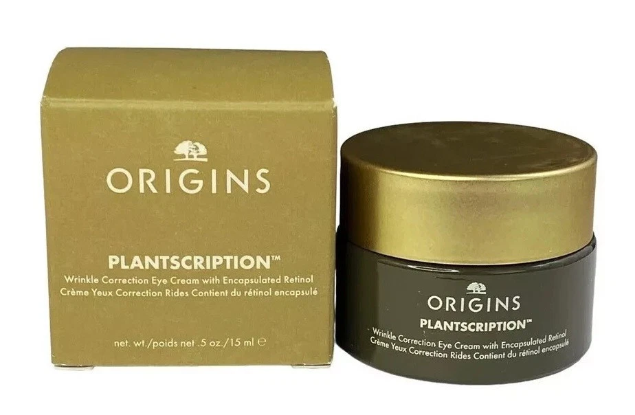 ORIGIN PLANTSCRIPTION КОРРЕКЦИЯ МОРЩИН РЕТИНОЛ КРЕМ ДЛЯ ГЛАЗ.5 УНЦИЙ / 15 МЛ NIB - Изображение 1 из 1