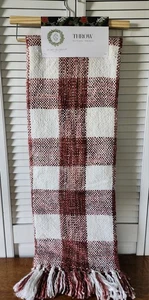 Secret Celebrity Burgundy White Throw Blanket 50"x70" Christmas Holiday Winter - Picture 1 of 14