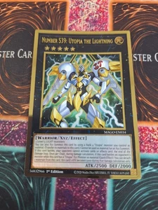 Yu-Gi-Oh! Nummer S39: Utopia the Lightning MAGO-DE034 Premium Gold 1st Ed NM - Bild 1 von 4
