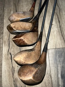 Lot 5 Early 1920/30s Persimmon Driver Woods: Peerless MacGregor Brassie Spoon - Picture 1 of 15