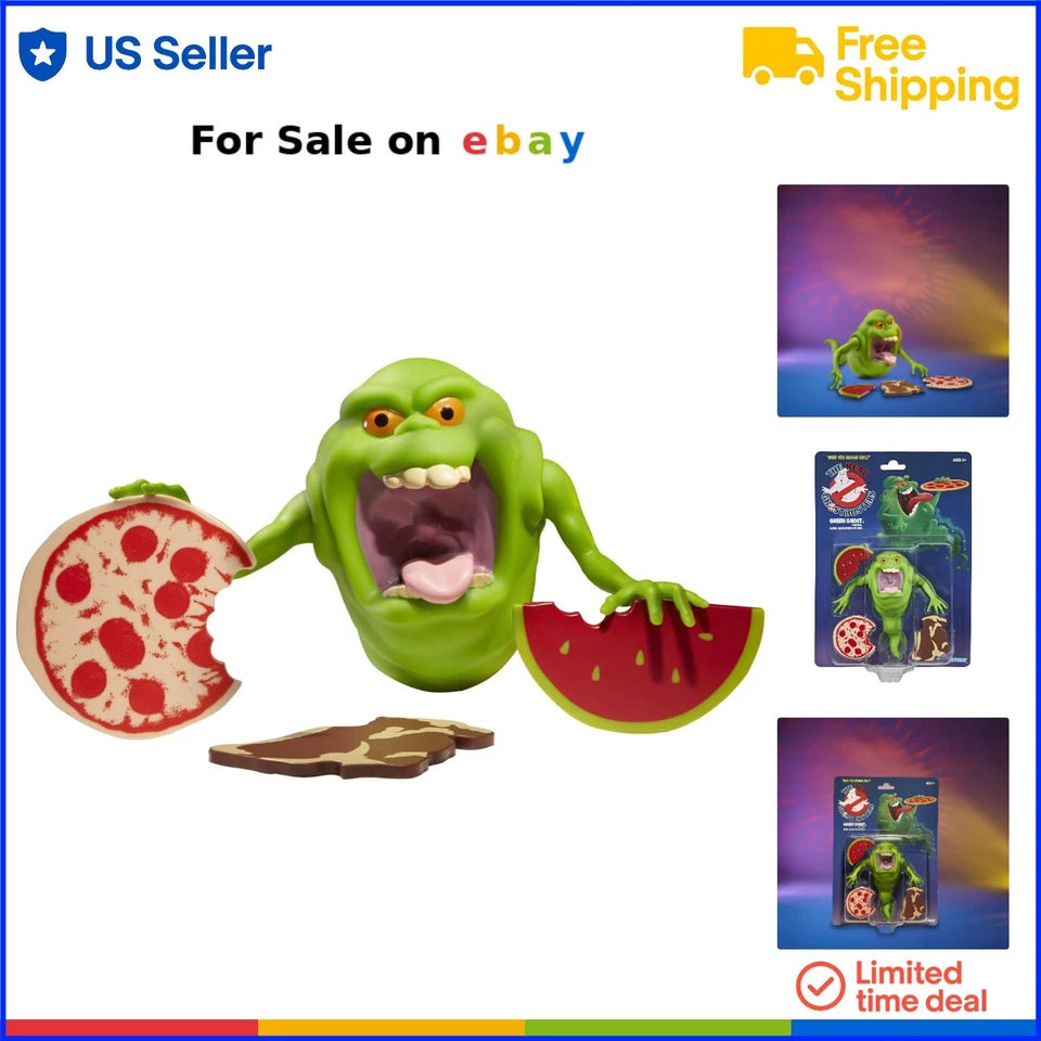 Figura de acción Ghostbusters Green Ghost Slimer retro coleccionable con accesorios Foto 1 de 4