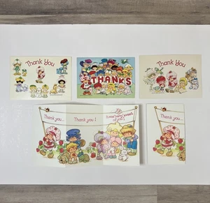 Lote de 5 álbumes de agradecimiento tarjetas postales Strawberry Shortcake de colección Berry Baby - Imagen 1 de 5