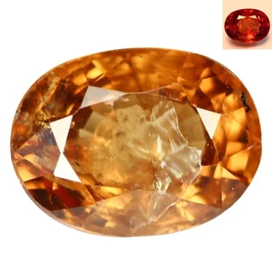 1.83 Ct Oval 8.1 x 6.1 MM Brown To Red Color Changing Garnet - Picture 1 of 5