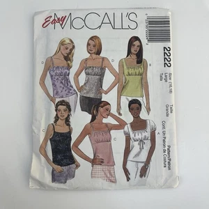 Tops Size 16-18 L Uncut Pattern 2222 Pullover Tank Top Summer Skinny Straps - Picture 1 of 2
