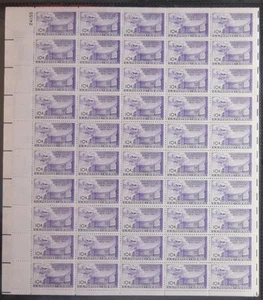 US SCOTT C42 PANE OF 50 UNIVERSAL POSTAL UNION AIRMAIL STAMPS 10 CENT FACE MNH - Picture 1 of 1
