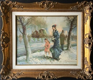 Tommaso Principe (Italian, b. 1942) Superb Post-War Impressionist Oil Painting - Picture 1 of 14