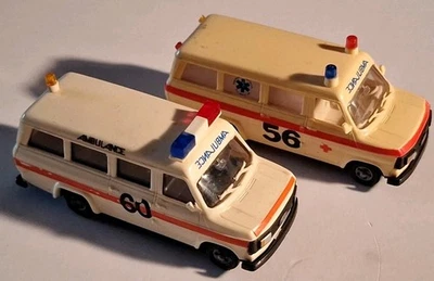 Set of 2~1:87~Praliné Ford TRANSIT Ambulance Vehicles, Made in W. Germany - Image 1 of 4