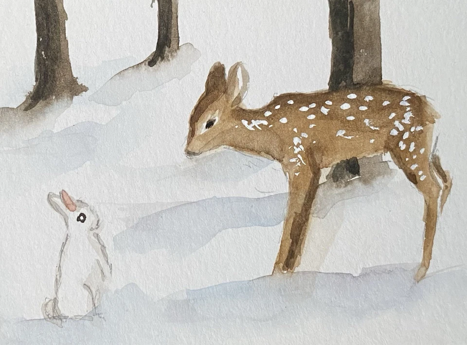 ACEO原创混合媒体绘画艺术 — 第 1/1 张图片