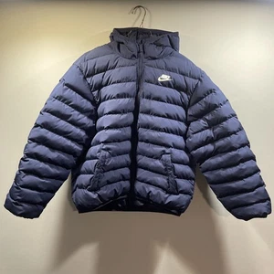 Nike Sportswear Kinder Jungen XL blau durchgehender Reißverschluss gefütterte Jacke Mantel FD2845-410 - Bild 1 von 7