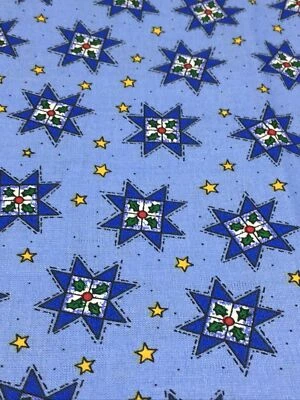 Trenas Little Bit of Christmas Trena Hegdahl Christmas Ohio Star Holly 4 Yards  - Image 1 of 4