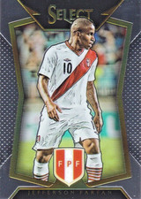 2015 Panini Select Soccer #9 Jefferson Farfan (Peru) - Base Card